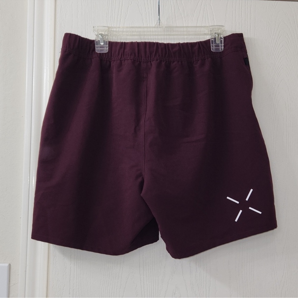 The Foundation Short - 7" Lined. Color Maroon.  Size X-Large.